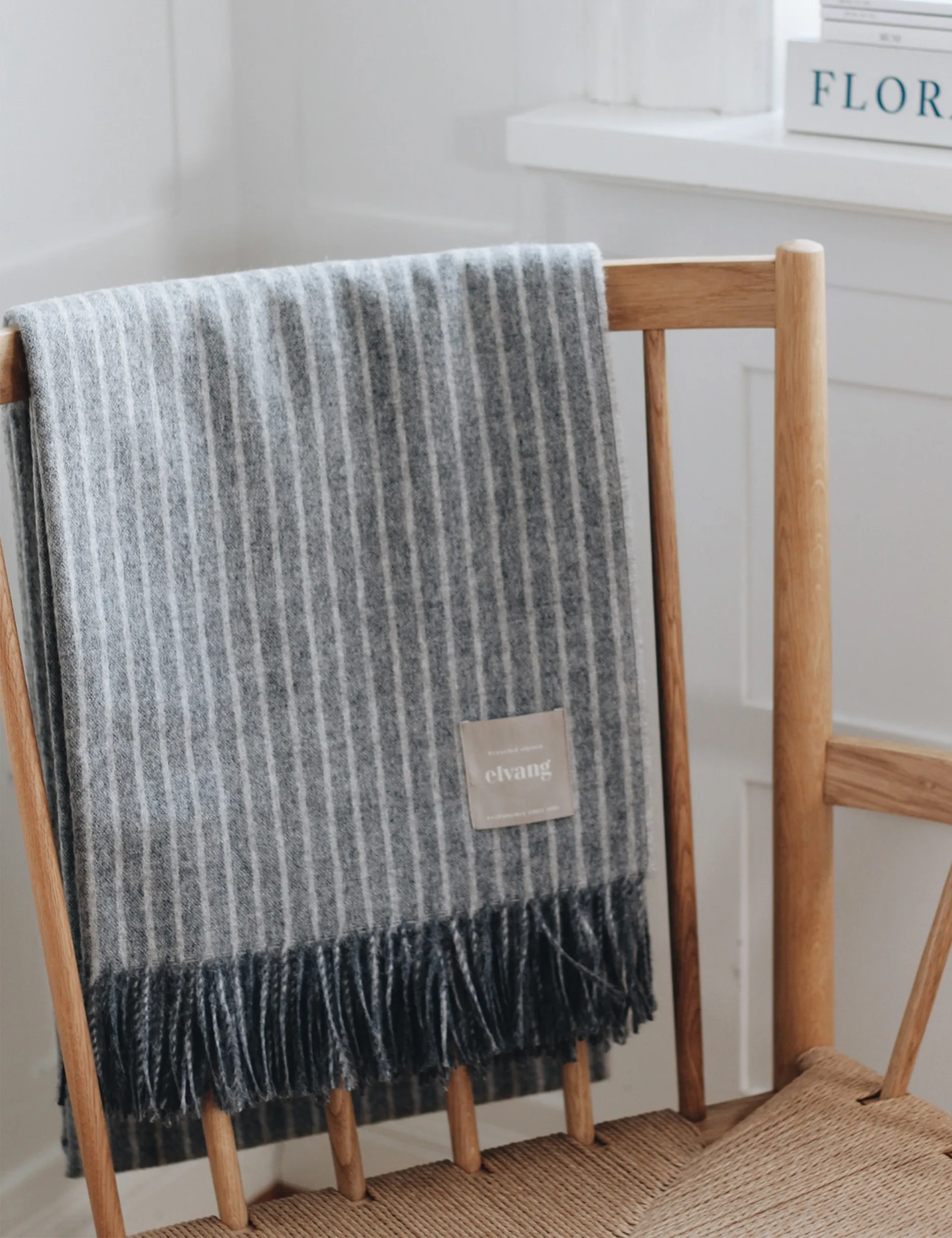 Plaid Stripes 130x200 cm, Grey Elvang Denmark