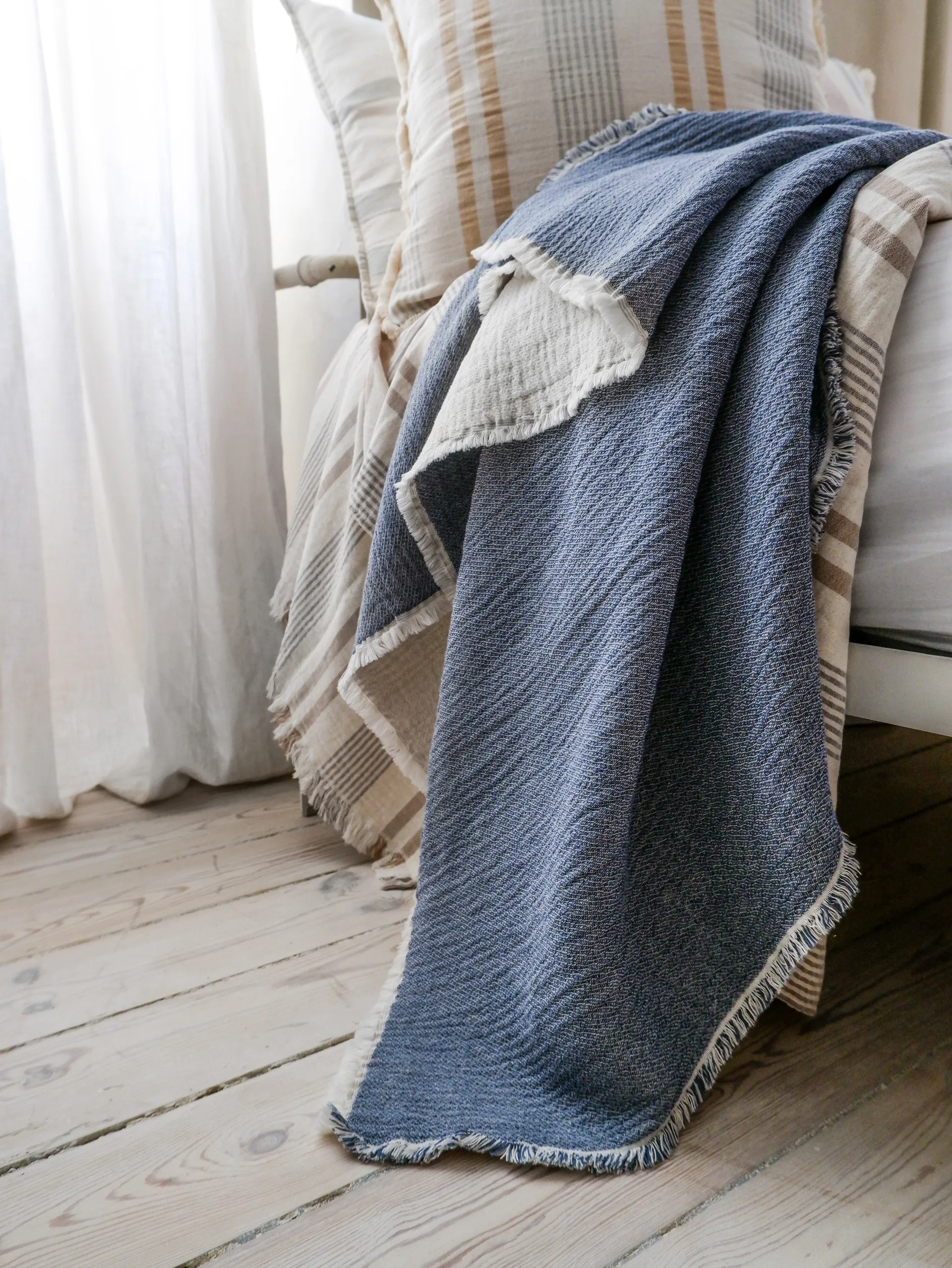 Plaid Thyme 130x180 cm, blue Elvang Denmark