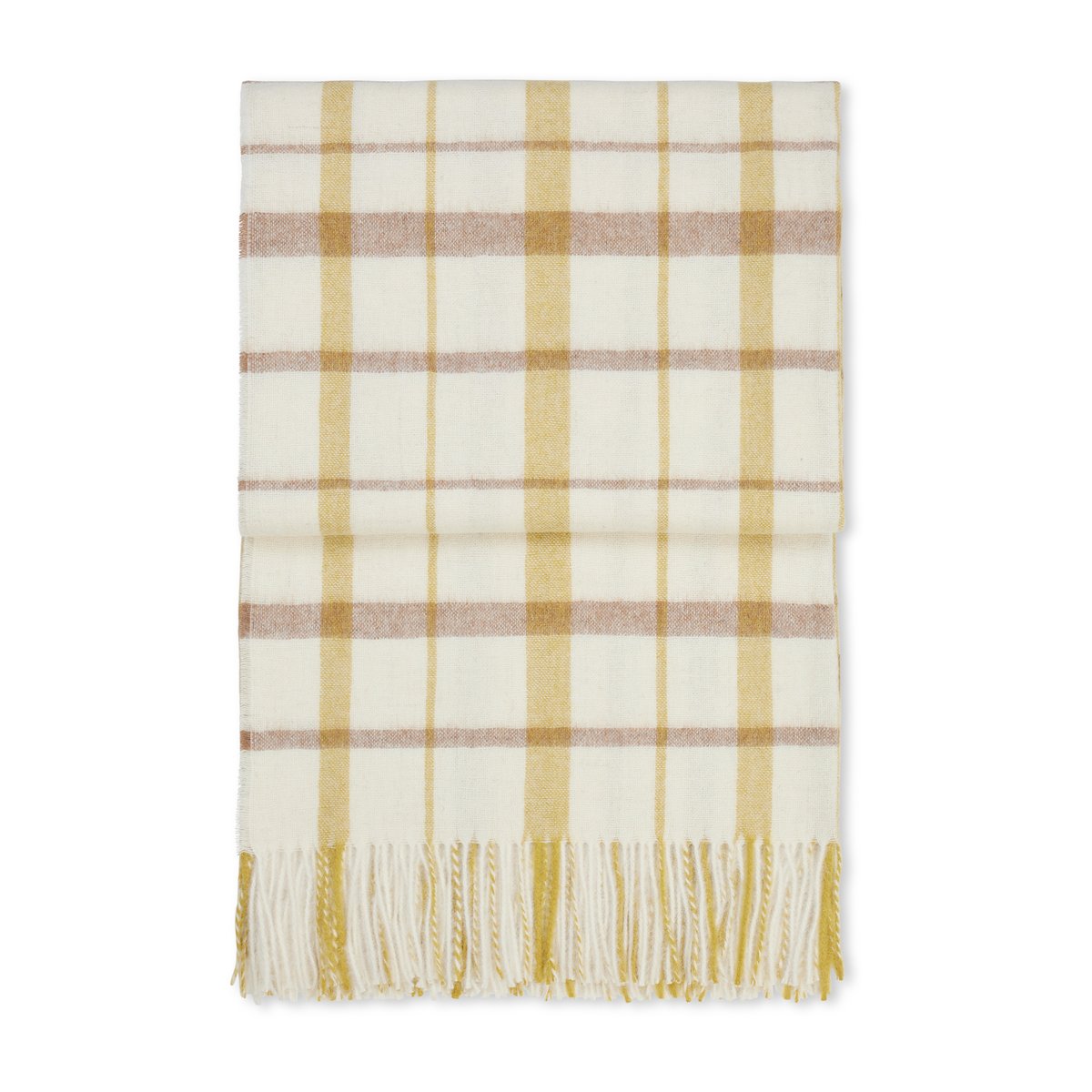 Elvang Denmark Plaid Tweed 130x200 cm Light yellow