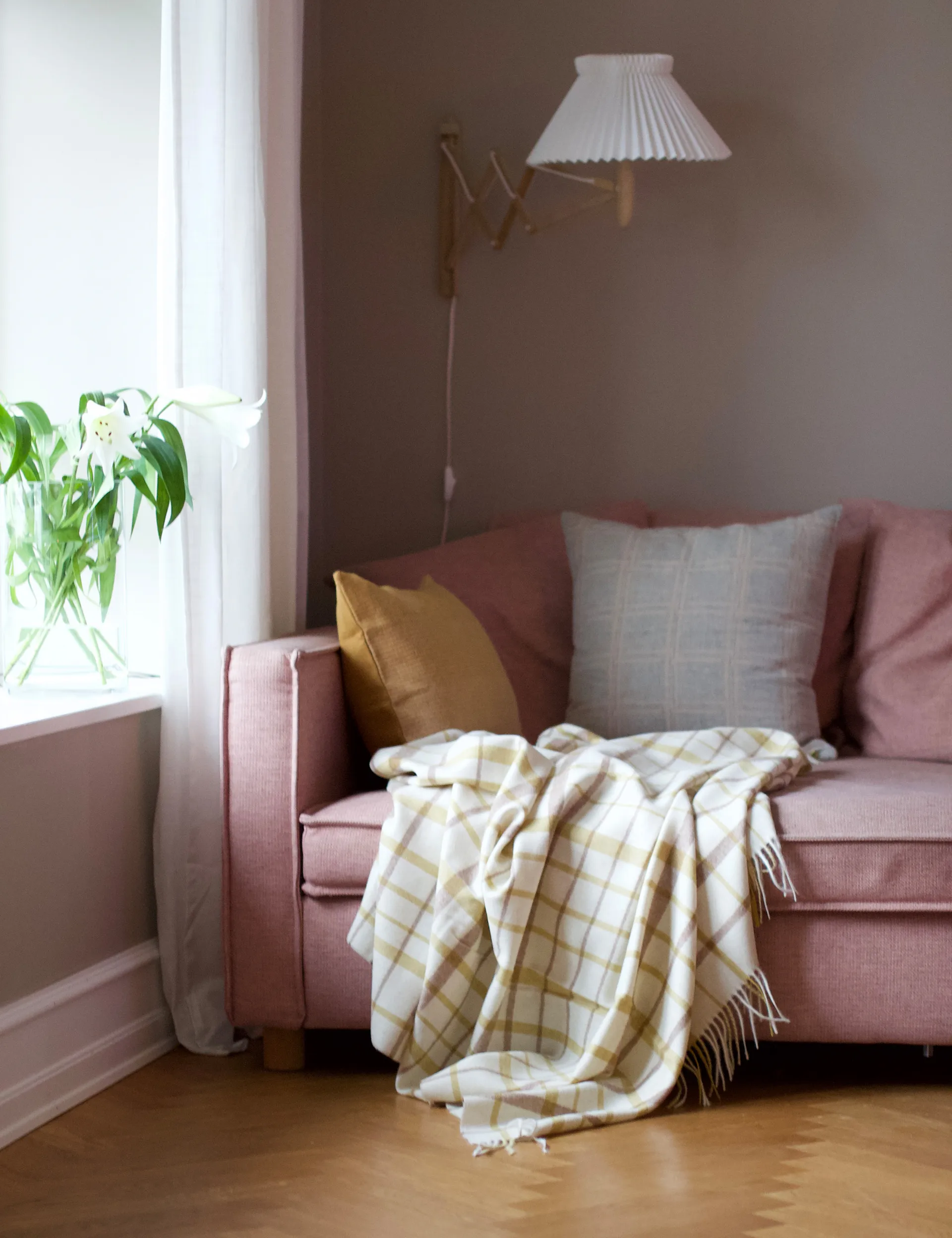 Plaid Tweed 130x200 cm, Light yellow Elvang Denmark