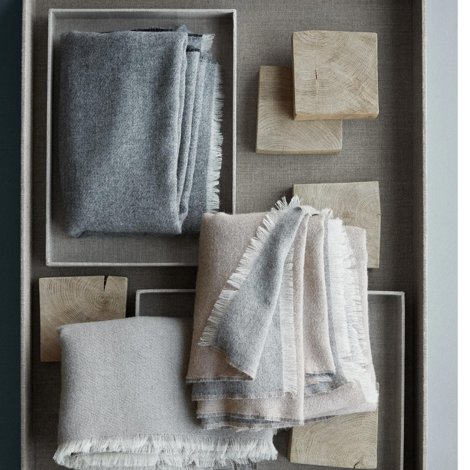Plaid Venice, Blanc-gris Elvang Denmark