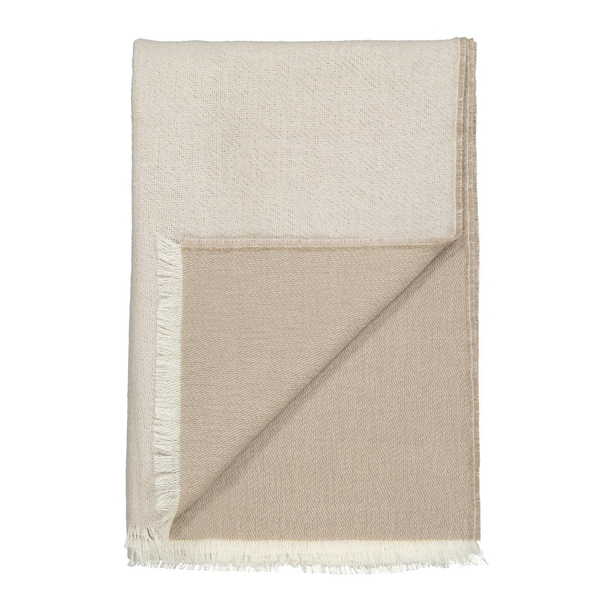 Elvang Denmark Plaid Venice Blanc-latte | Design Scandinave | Plaids & couvertures en laine | Beige