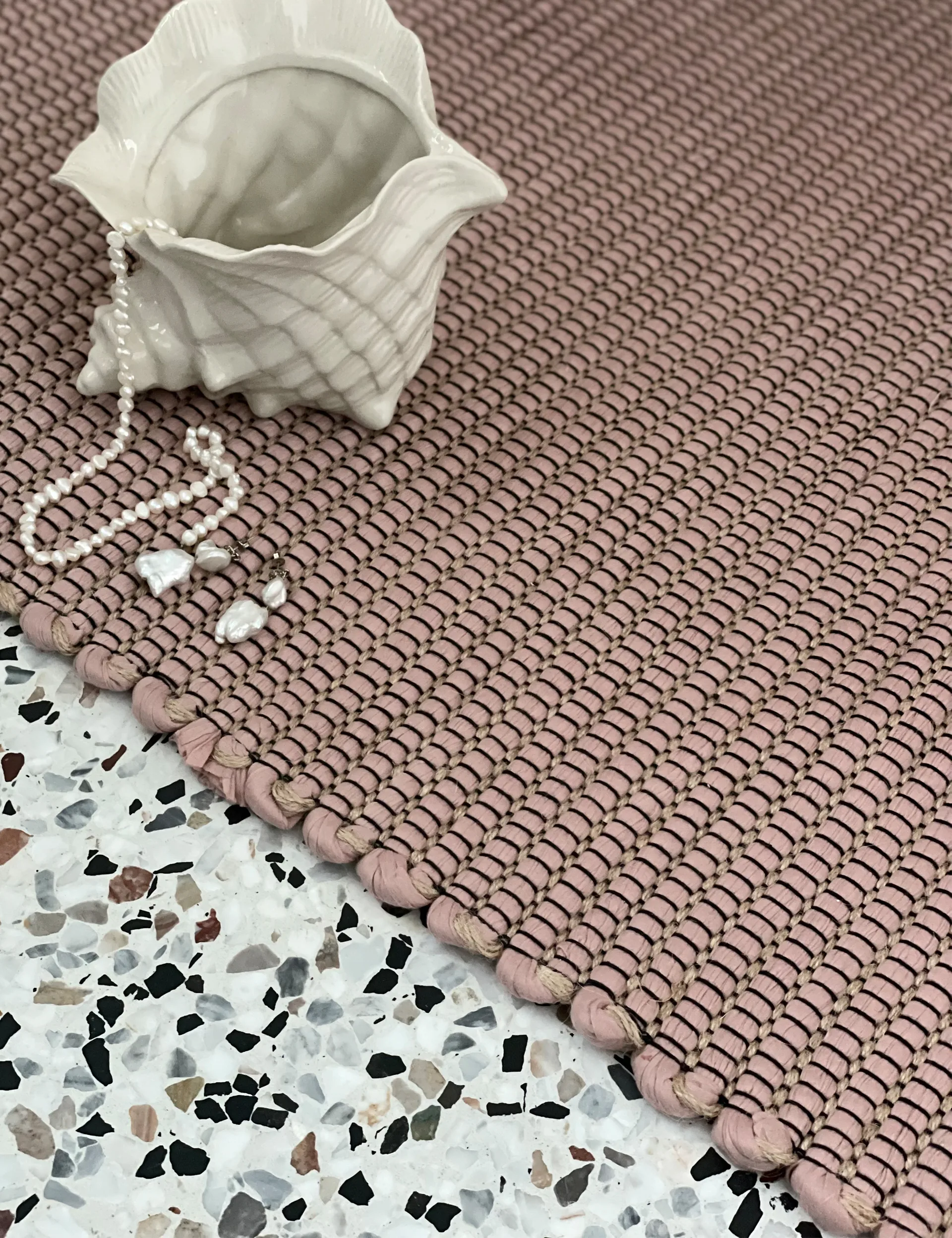 Tapis Hazelnut 60x180 cm, Light rose Elvang Denmark