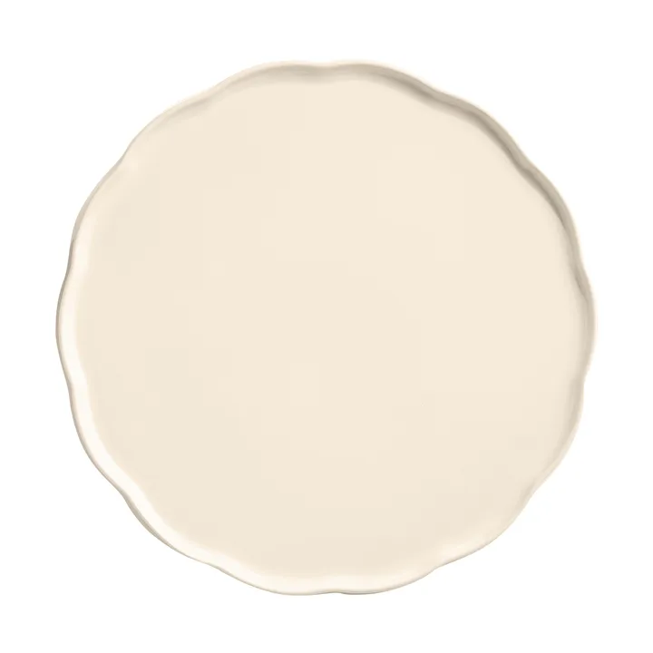 Plat de service Emile Henry Madeleine - Cream, rond - Emile Henry