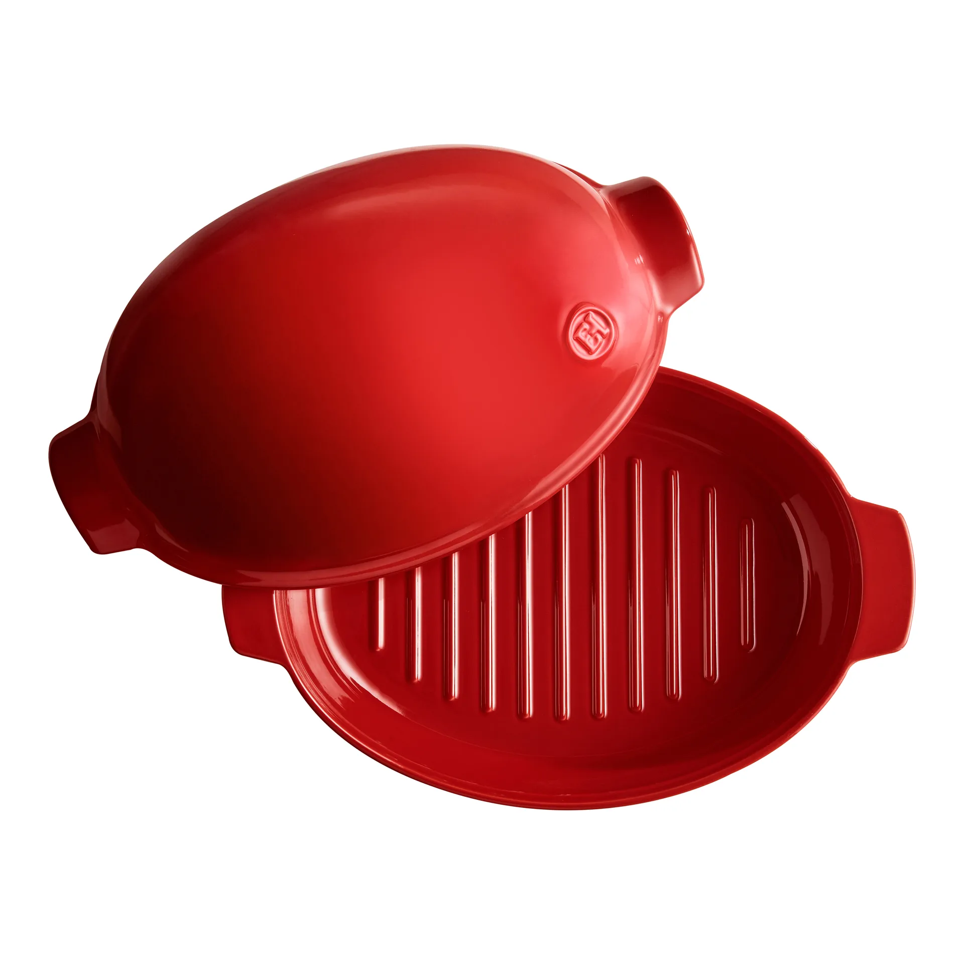 Rôtissoire grand modèle Emile Henry 9 L, Rouge Emile Henry