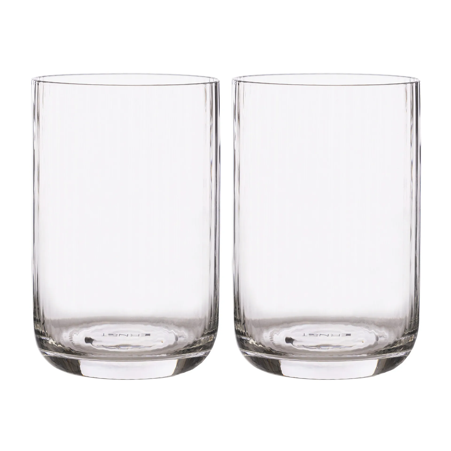 2 verres à boire Ernst rainurés, 50 cl ERNST
