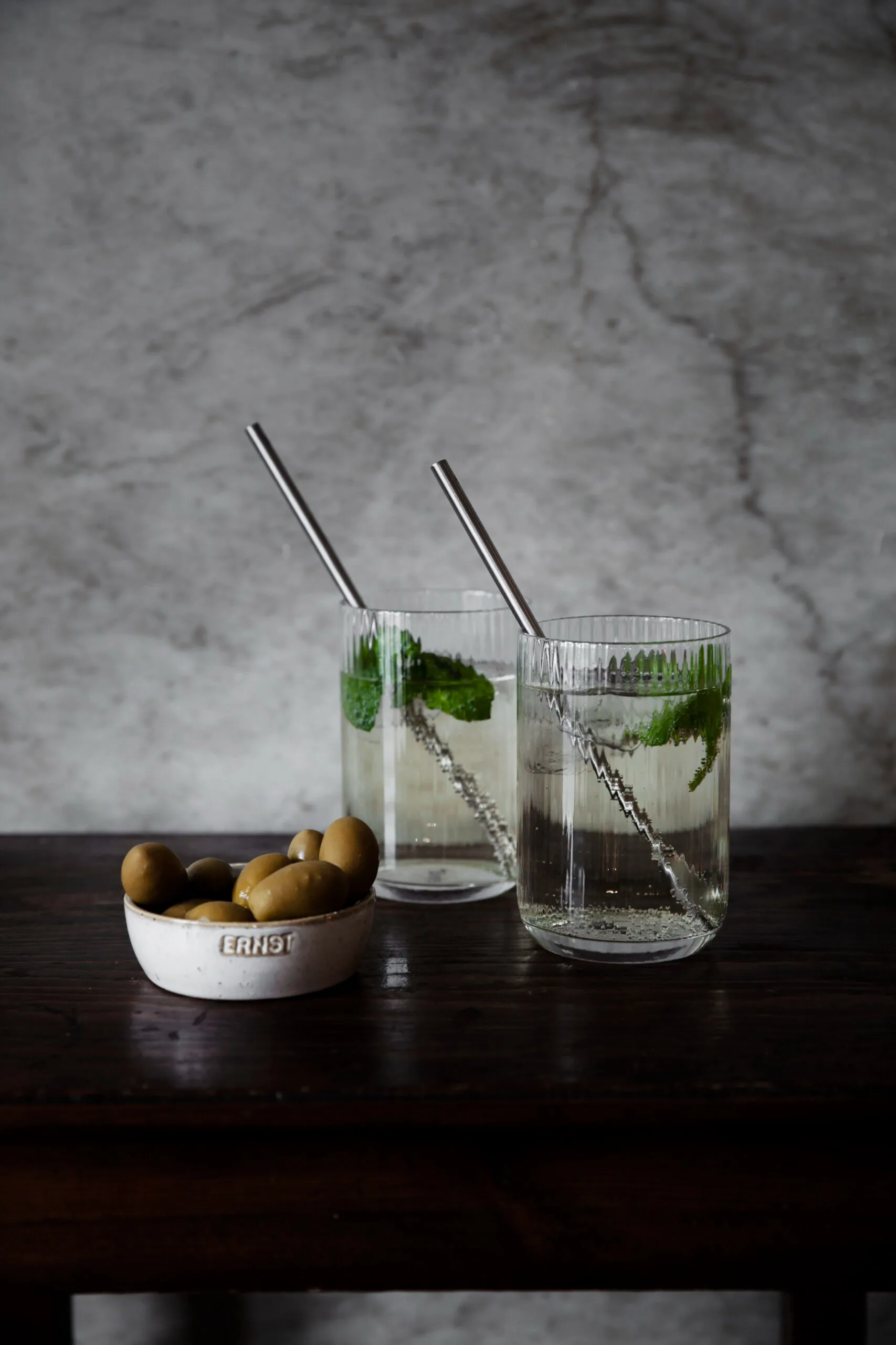 2 verres à boire Ernst rainurés, 50 cl ERNST