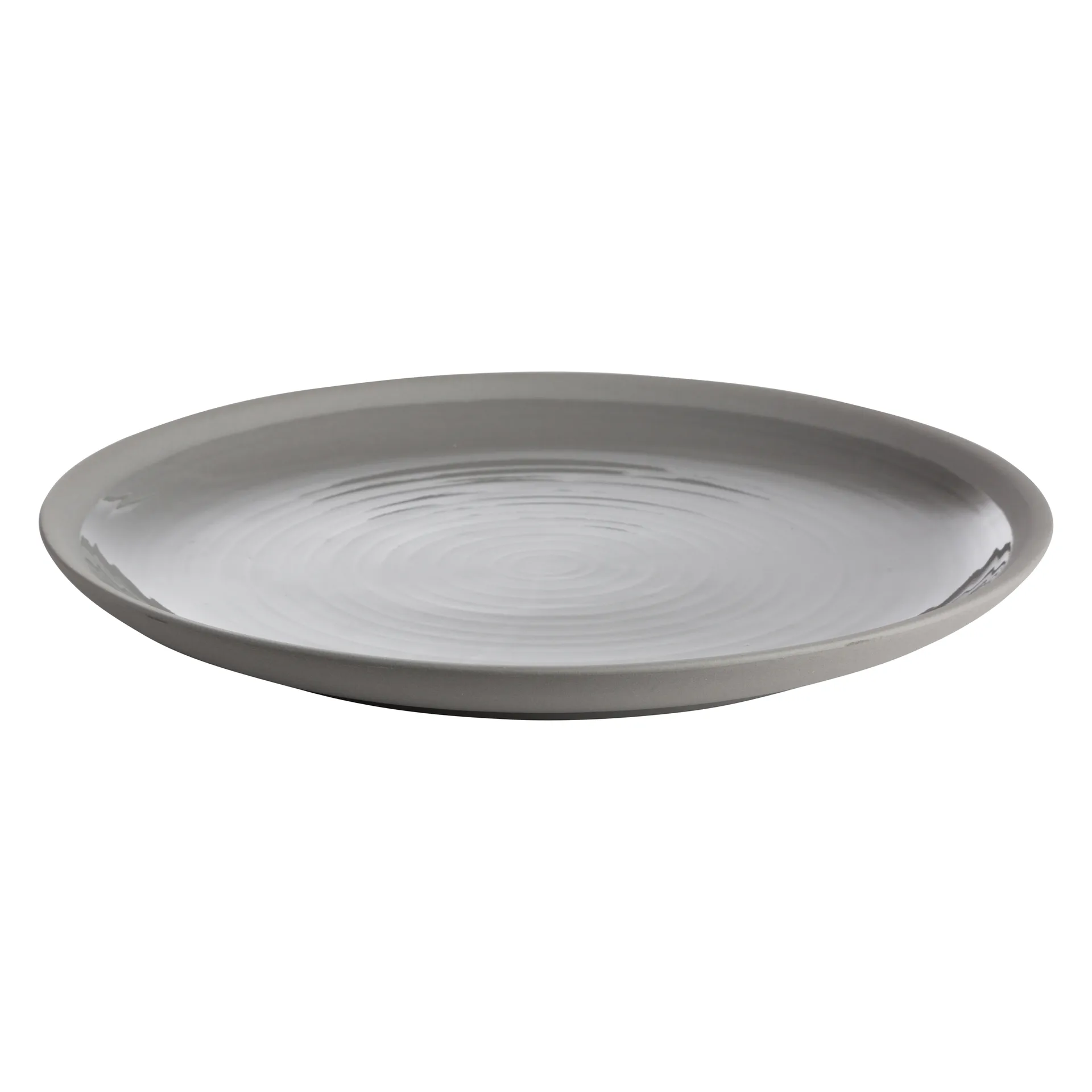 Assiette Ernst en grès 26 cm, gris ERNST
