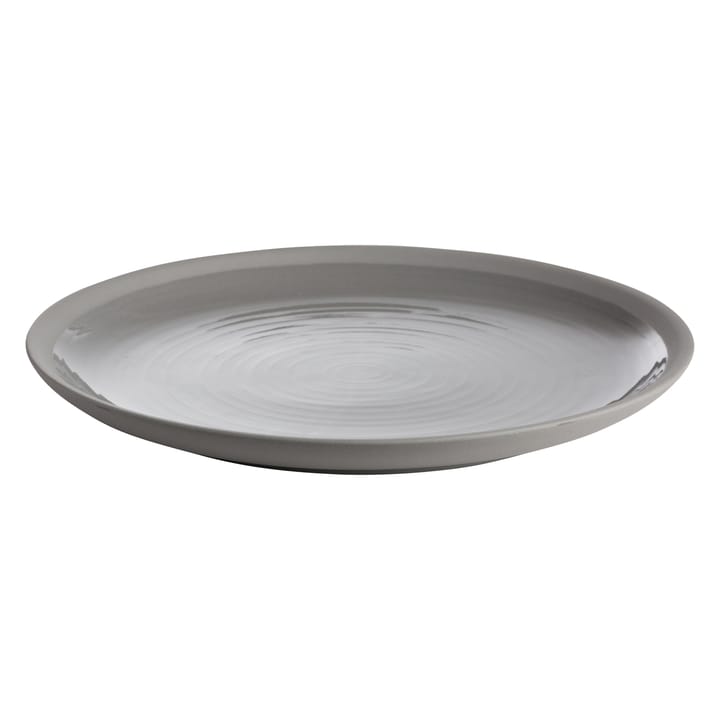 Assiette Ernst en grès 26 cm - gris - ERNST