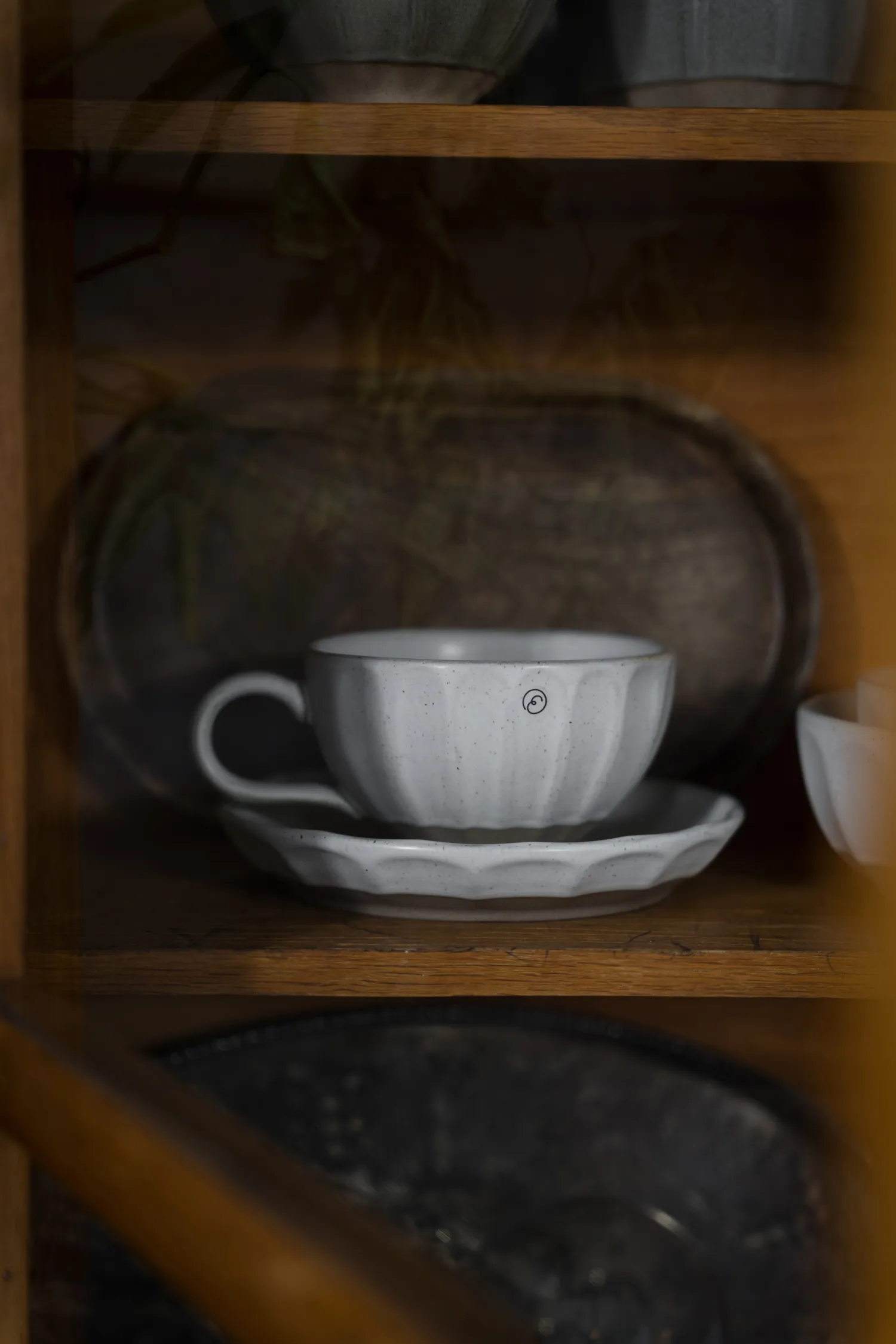 Assiette Ernst en grès, Blanc-naturel, Ø17x3 cm ERNST