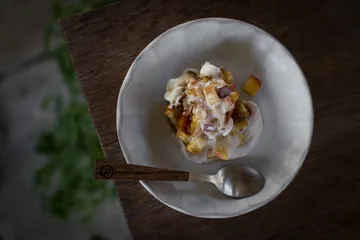 Assiette Ernst en grès - Blanc-naturel, Ø17x3 cm - ERNST