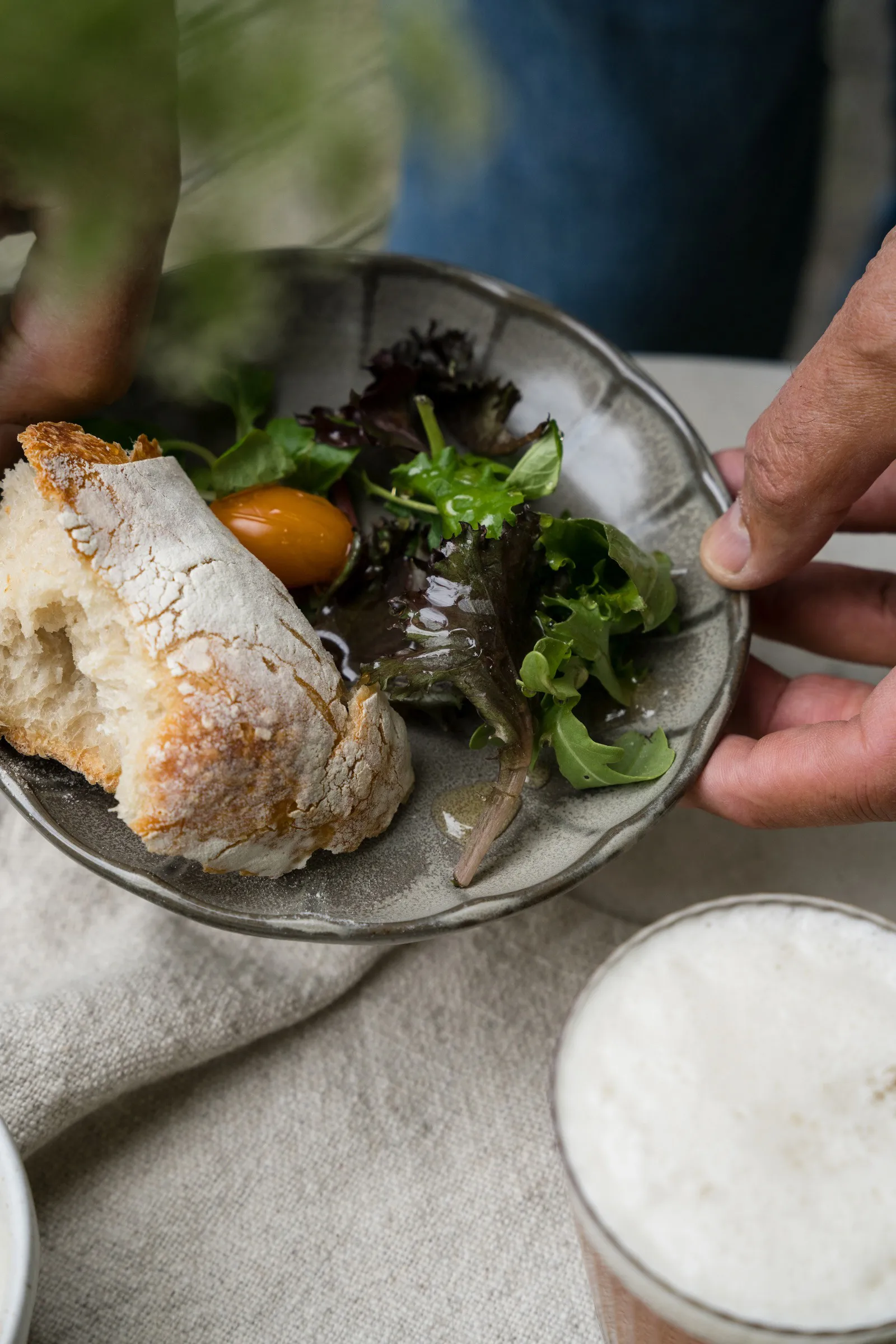 Assiette Ernst en grès, Gris-naturel, Ø17x3 cm ERNST