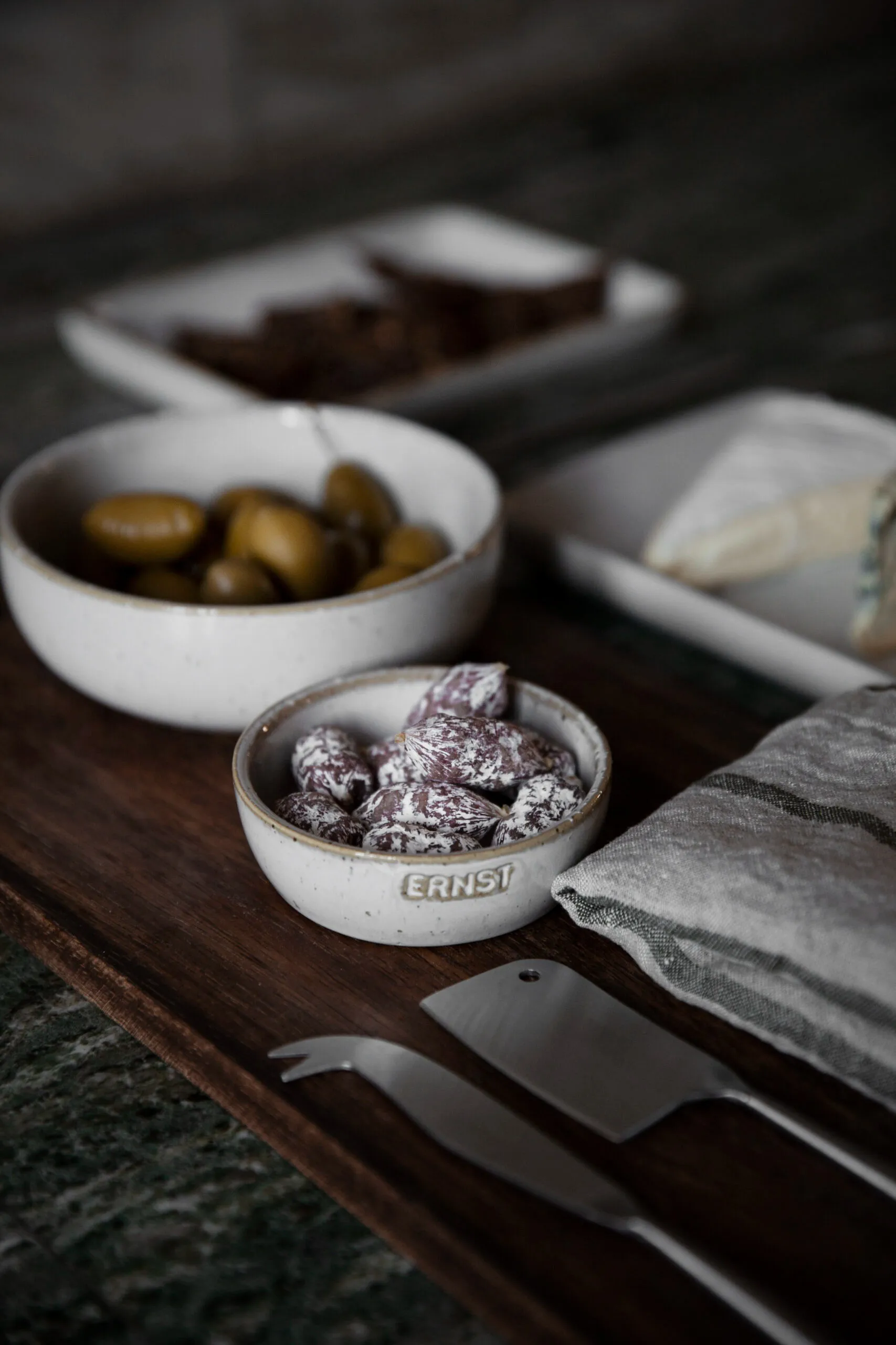 Bol avec logo Ernst blanc nature, Ø14 cm sans logo ERNST