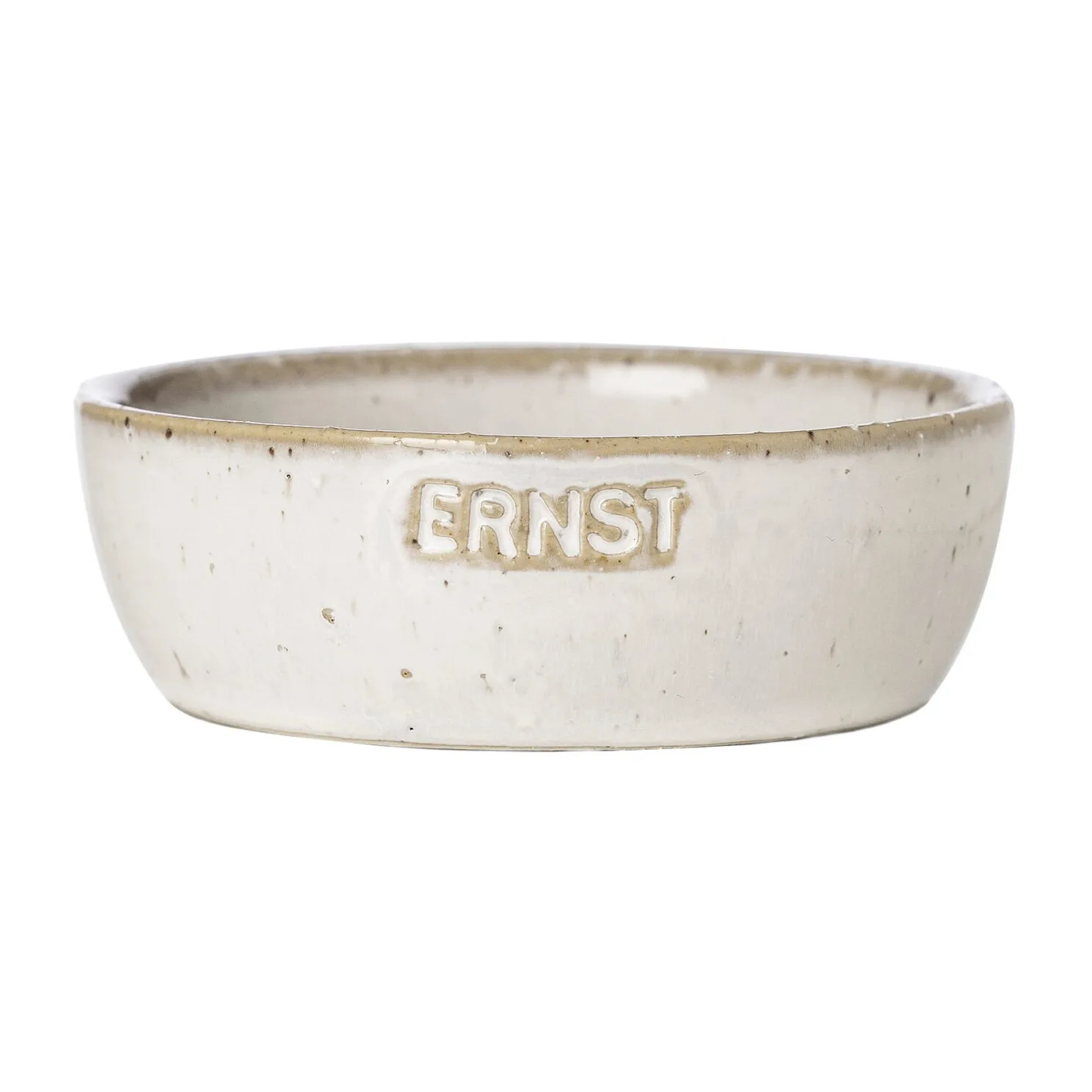 Bol avec logo Ernst blanc nature, Ø9 cm avec logo ERNST