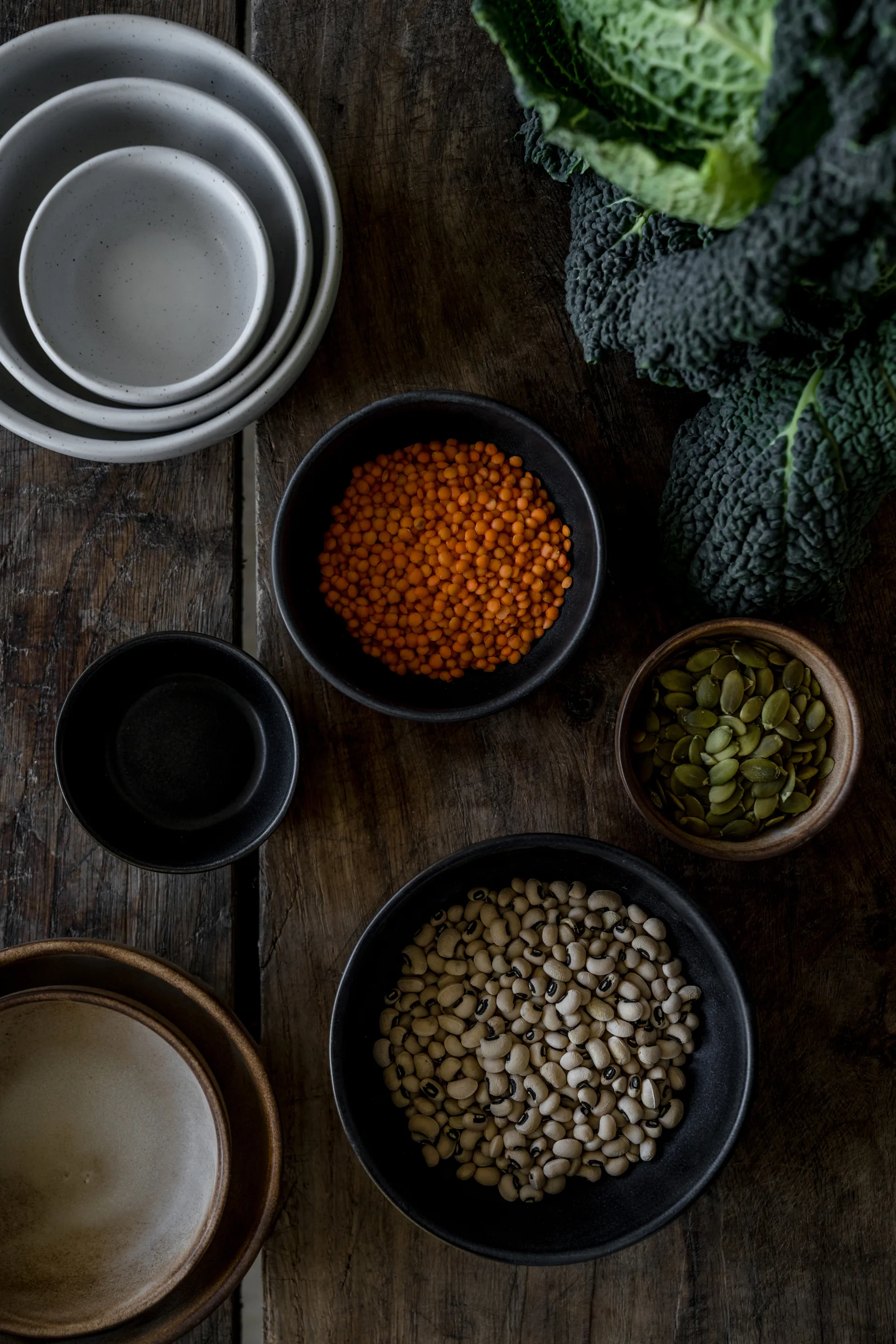 Bol Ernst, Base mat noir-nature Ø11 cm ERNST