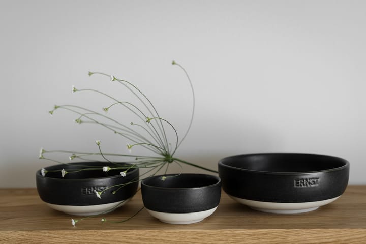 Bol Ernst, Base mat noir-nature Ø11 cm ERNST