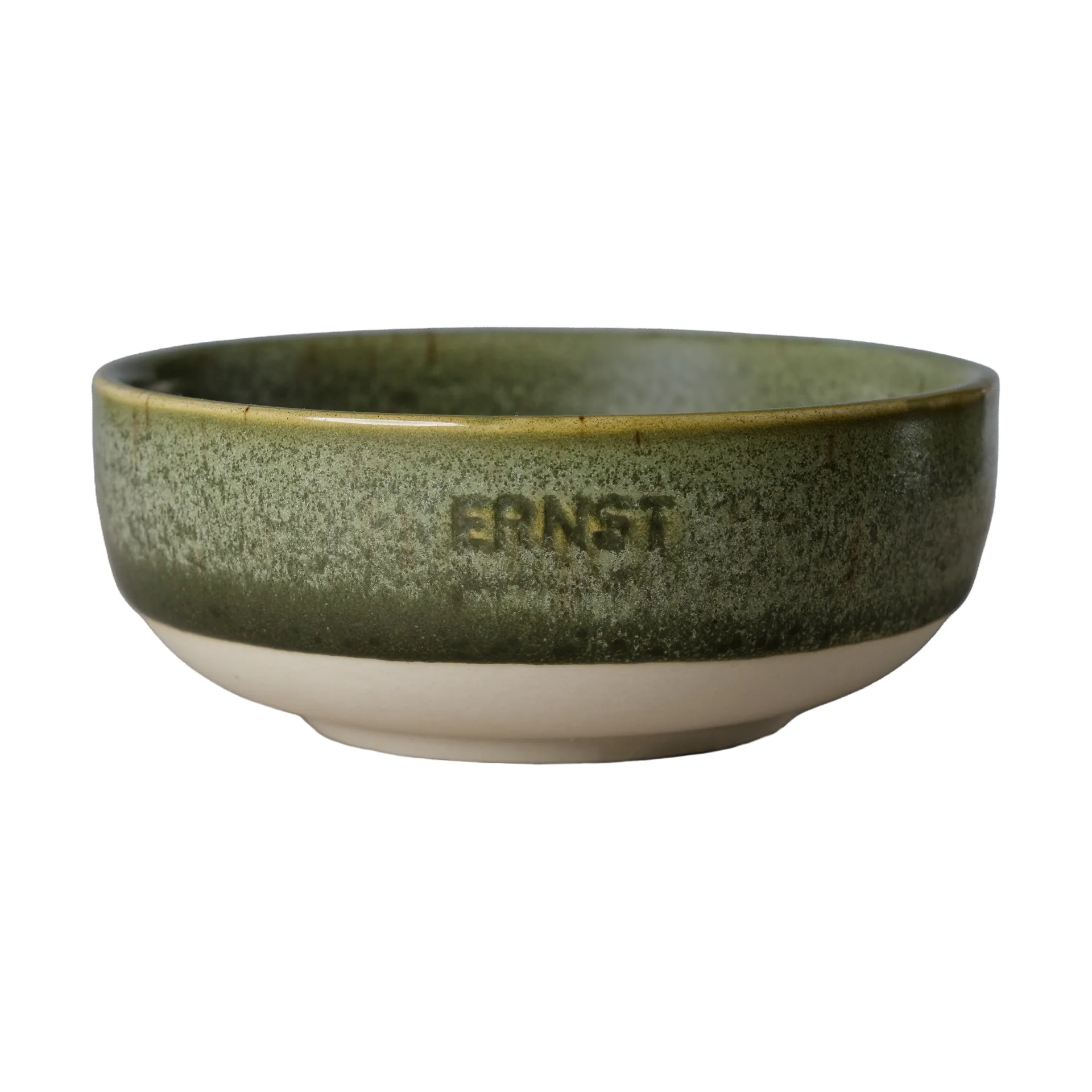 Bol Ernst, Base vert-naturel, Ø11 cm ERNST