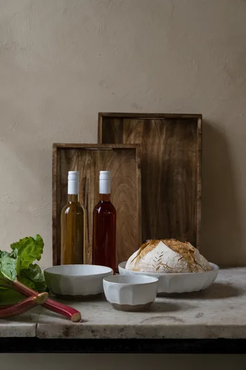 Bol Ernst en grès - Blanc-naturel, Ø20 cm - ERNST