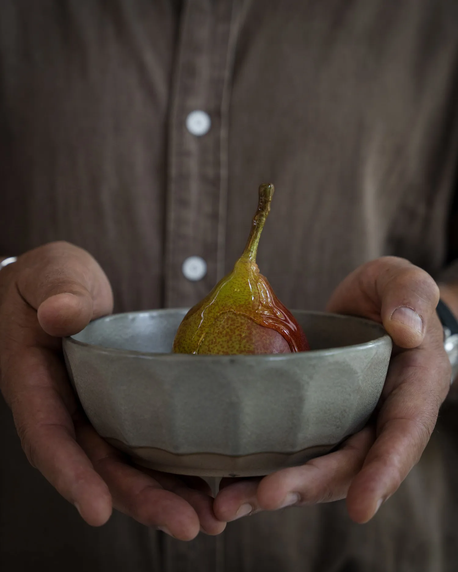 Bol Ernst en grès, Gris-naturel, Ø16 cm ERNST