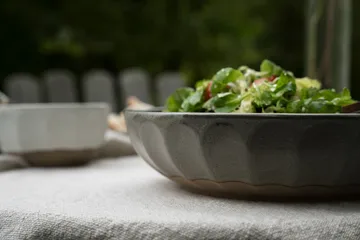 Bol Ernst en grès - Gris-naturel, Ø24 cm - ERNST