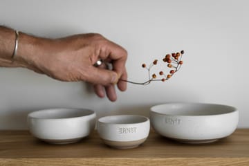 Bol Ernst - Fond blanc-naturel, Ø8 cm - ERNST