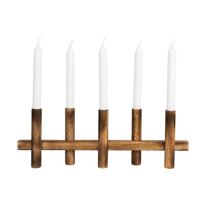 Bougeoir 5 bougies Ernst - Bois foncé - ERNST