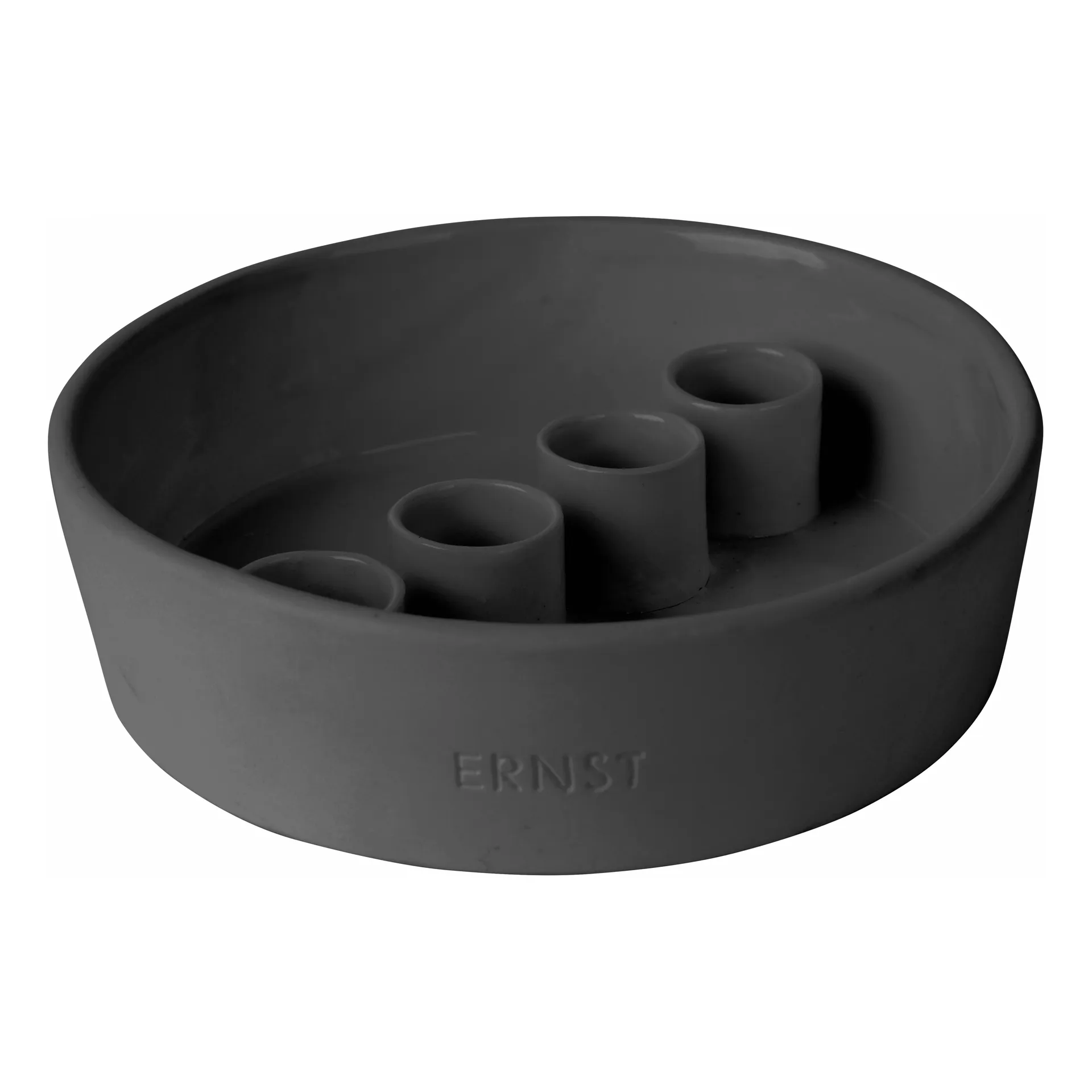 Bougeoir de l'avent ERNST grès, gris foncé ERNST