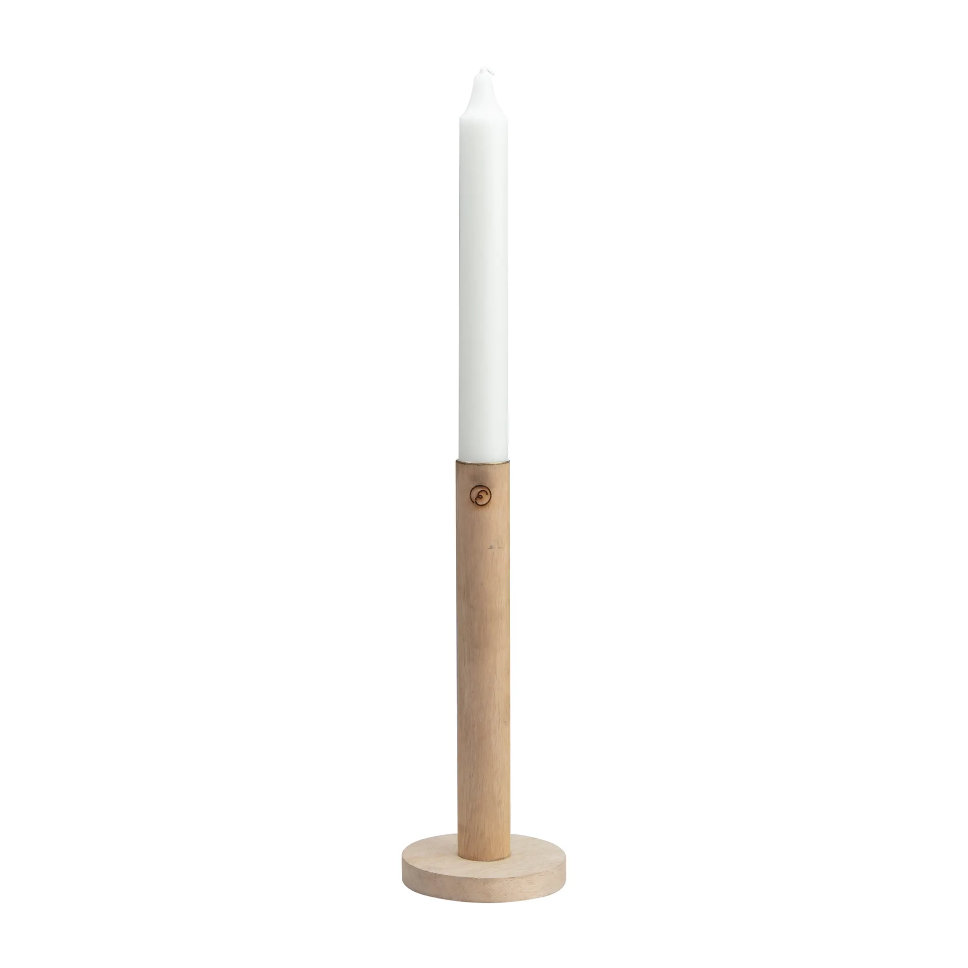 Bougeoir en bois Ernst 20 cm, Nature ERNST