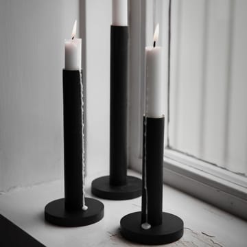 Bougeoir Ernst bois noir - 20 cm - ERNST