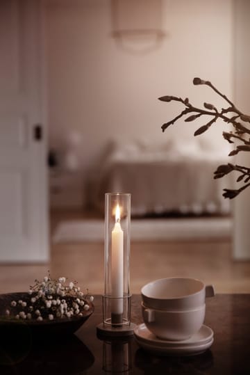 Bougeoir Ernst cylindre en verre fin - Beige - ERNST