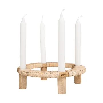 Bougeoir rond 4 bougies Ernst - Bois clair - ERNST