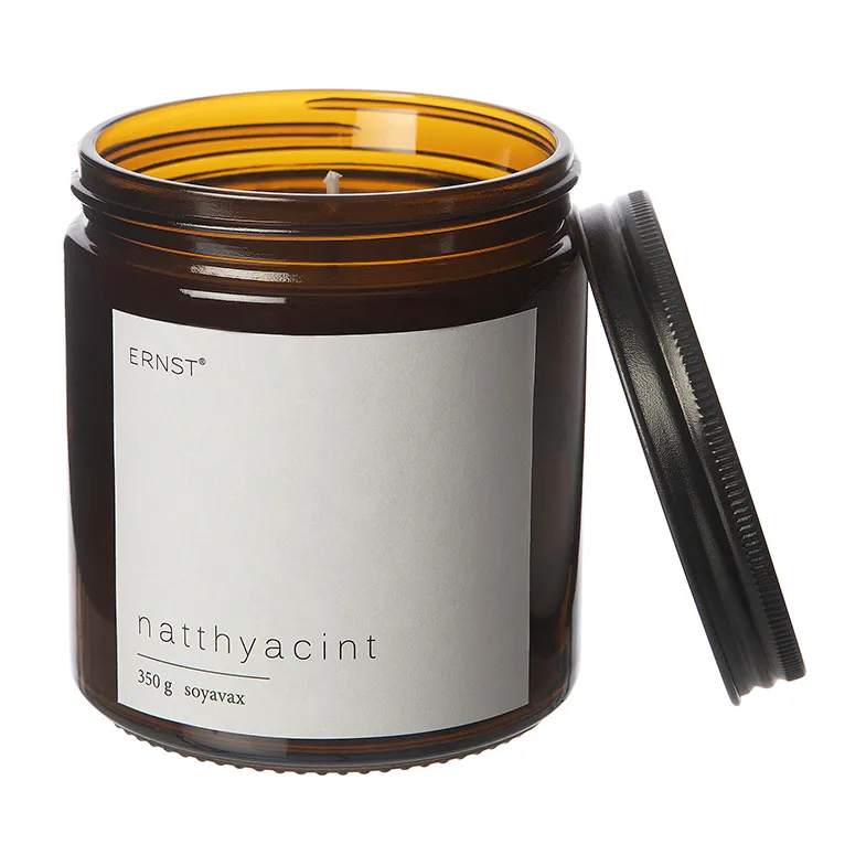 Bougie parfumée en verre à couvercle Ernst Ø7,2 cm, Tubéreuse ERNST