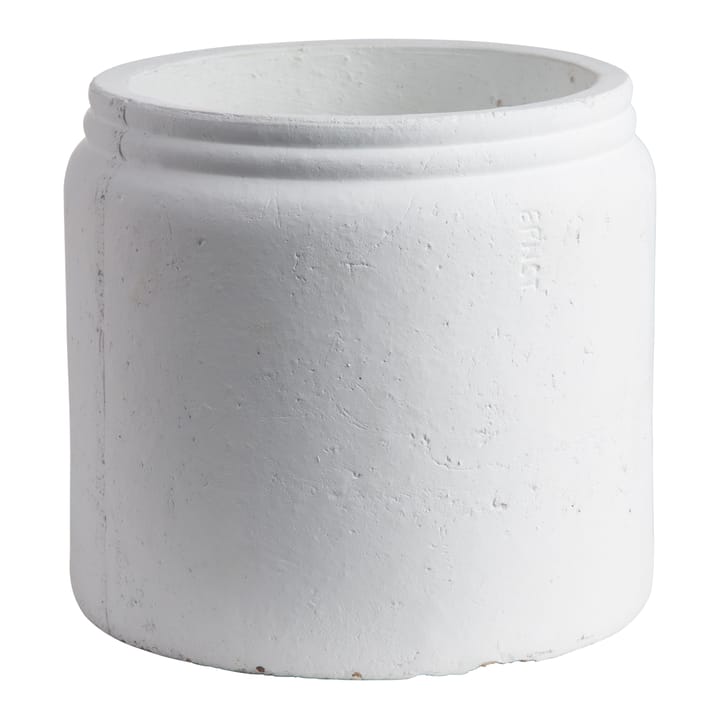 Cache-pot rustique Ernst grand - Blanc - ERNST