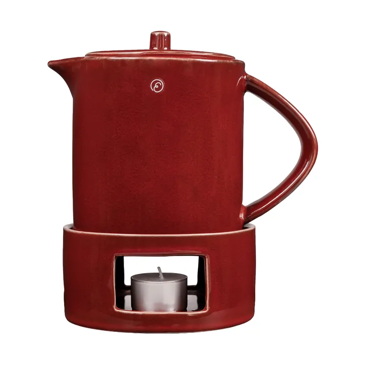 Carafe à glögg avec réchaud Ernst - Rouge - ERNST