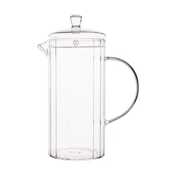 Carafe en verre rainurée Ernst 1 L - Transparent - ERNST