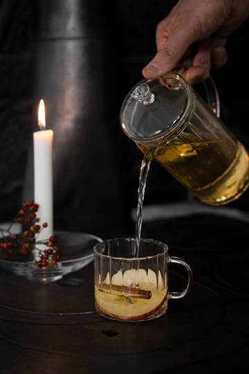 Carafe en verre rainurée Ernst 1 L - Transparent - ERNST