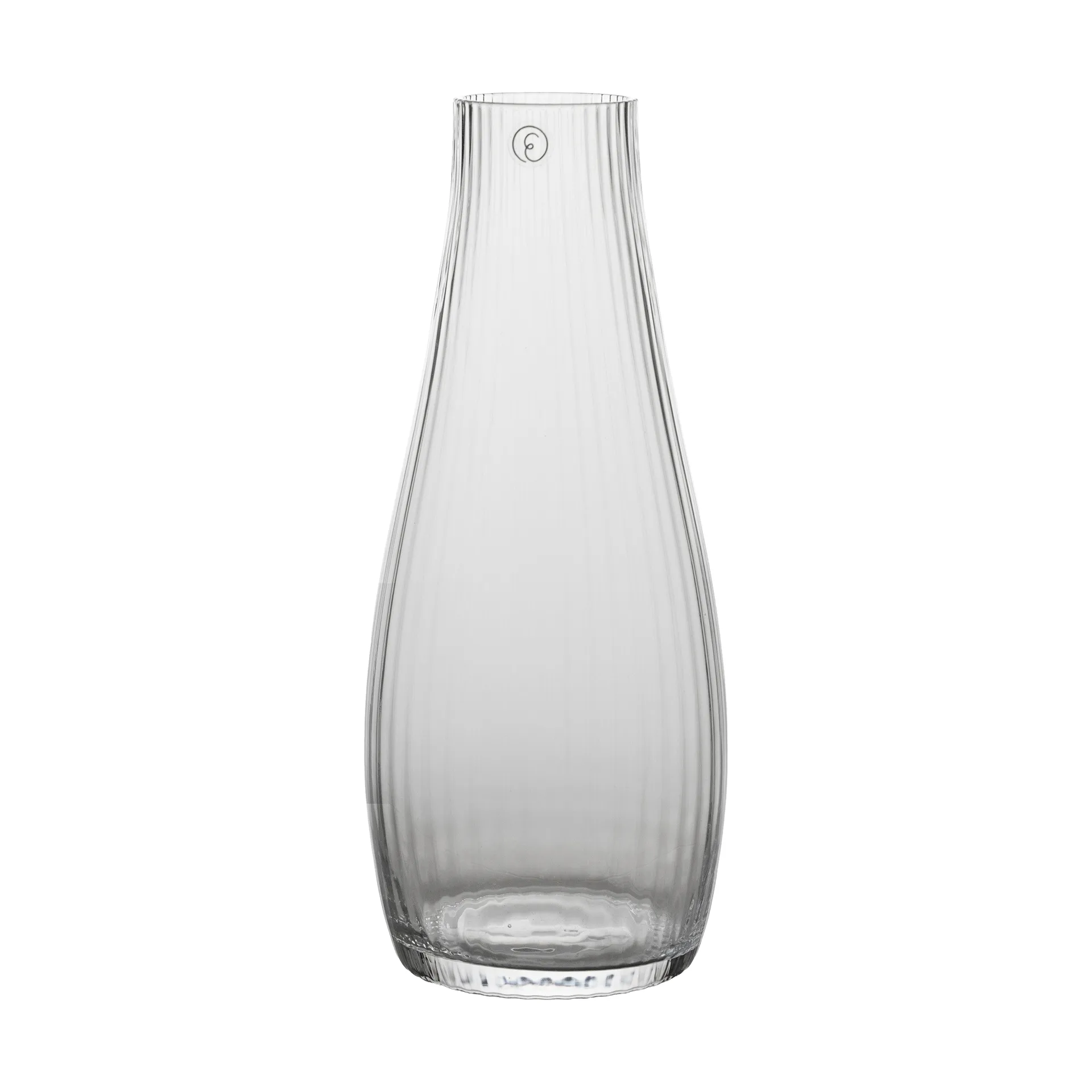 Carafe Ernst en verre strié, Transparent, Ø8x19 cm ERNST