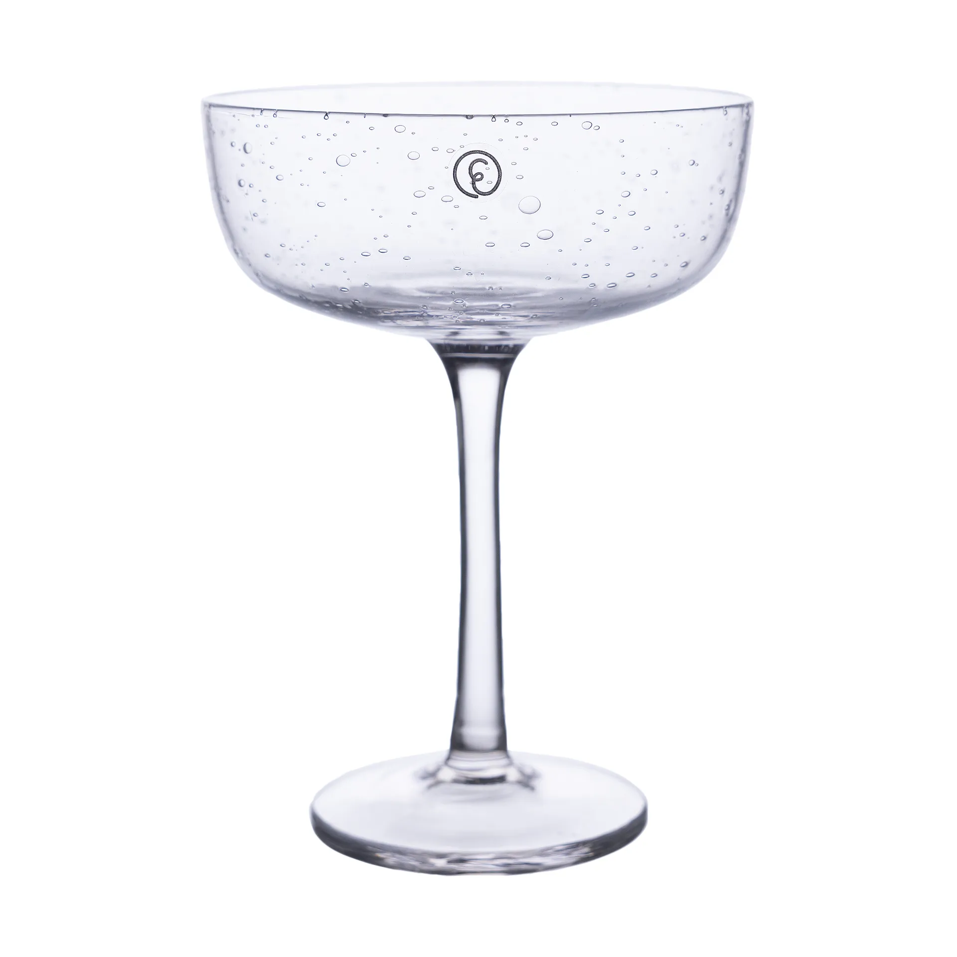 Coupe à champagne Ernst en verre bullé 20 cl lot de 2, Clair ERNST