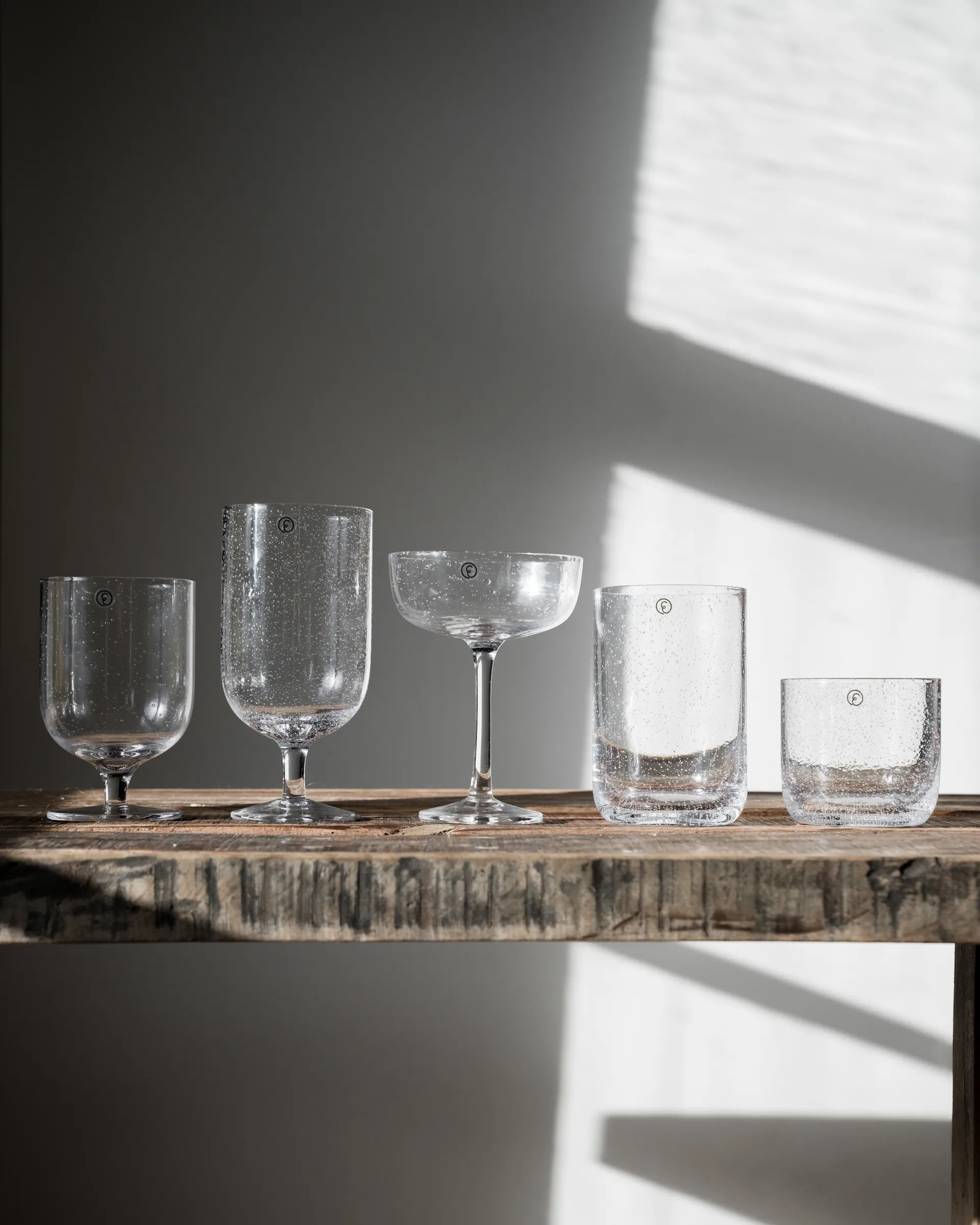 Coupe à champagne Ernst en verre bullé 20 cl lot de 2, Clair ERNST