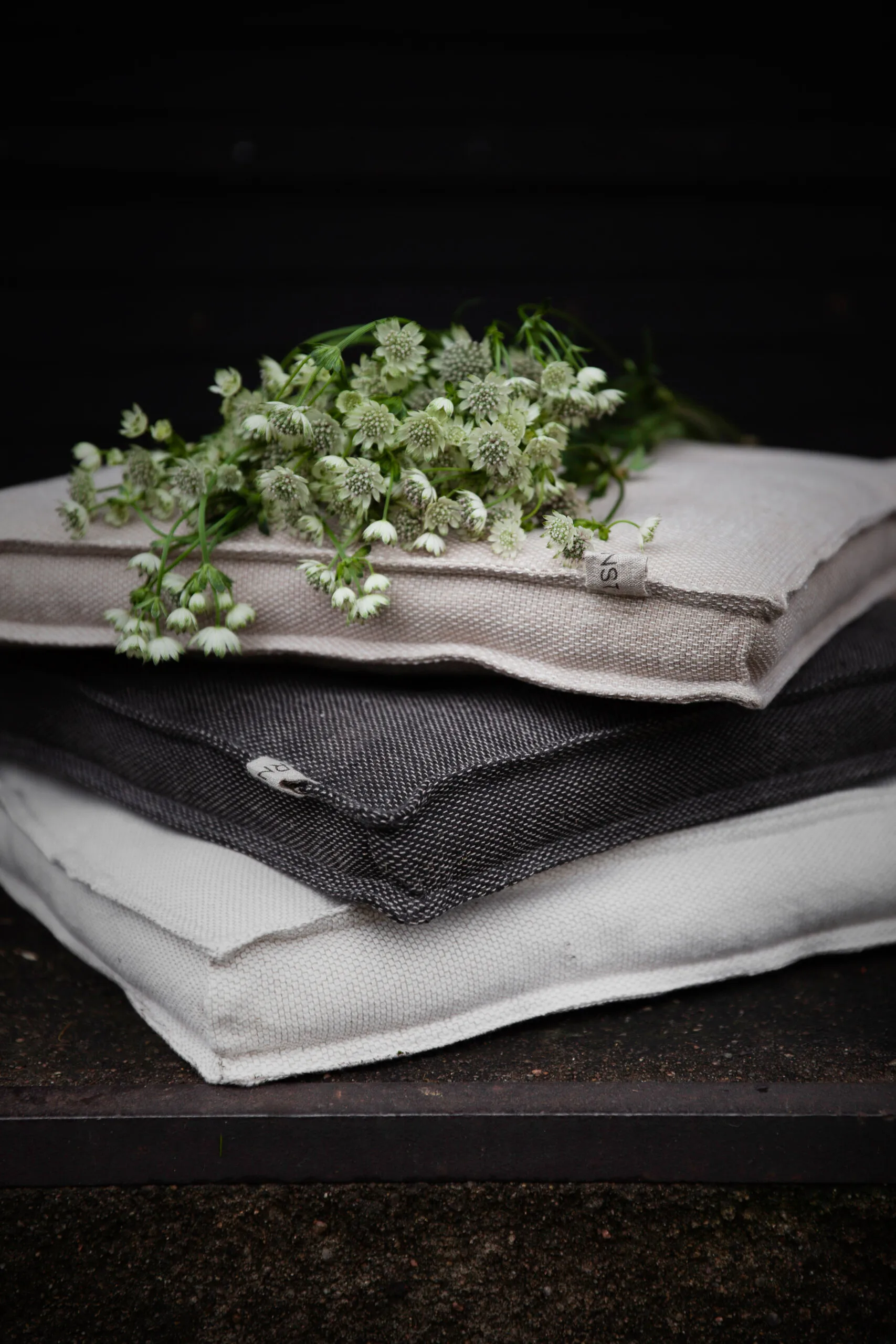 Coussin de chaise Ernst 45x45 cm, Noir-beige ERNST