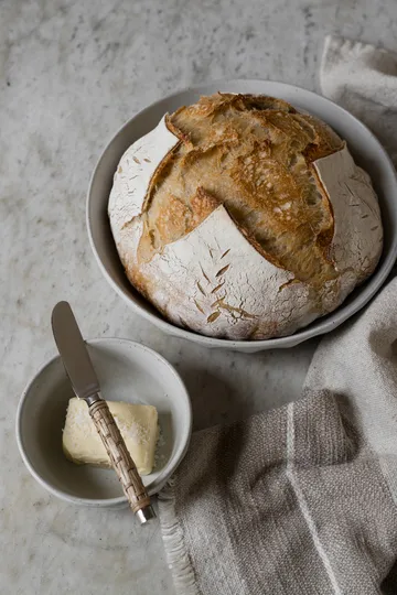 Couteau à beurre Ernst à manche tressé - Jonc de mer, 17 cm - ERNST