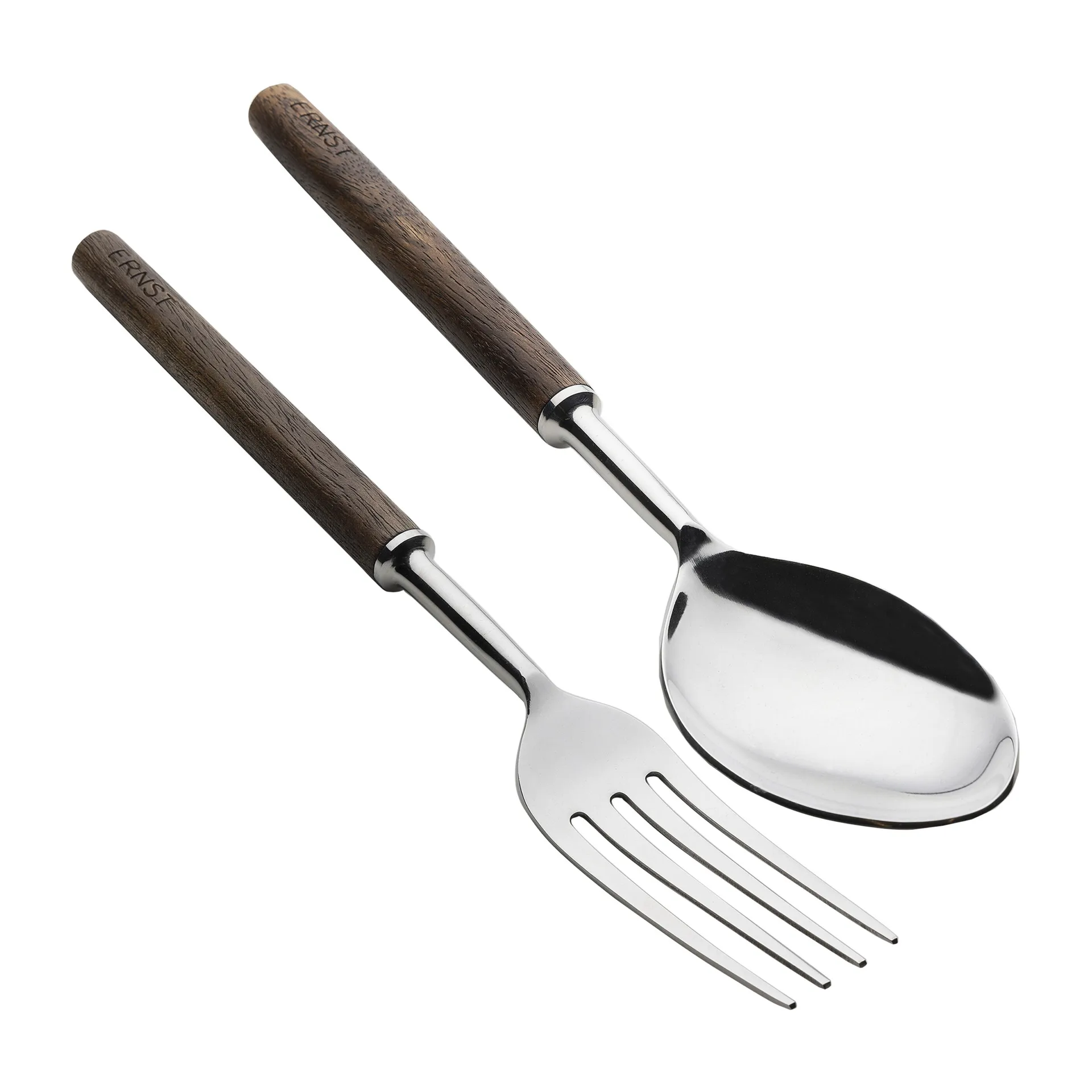 Couverts à salade Ernst, lot de 2, Marron foncé ERNST