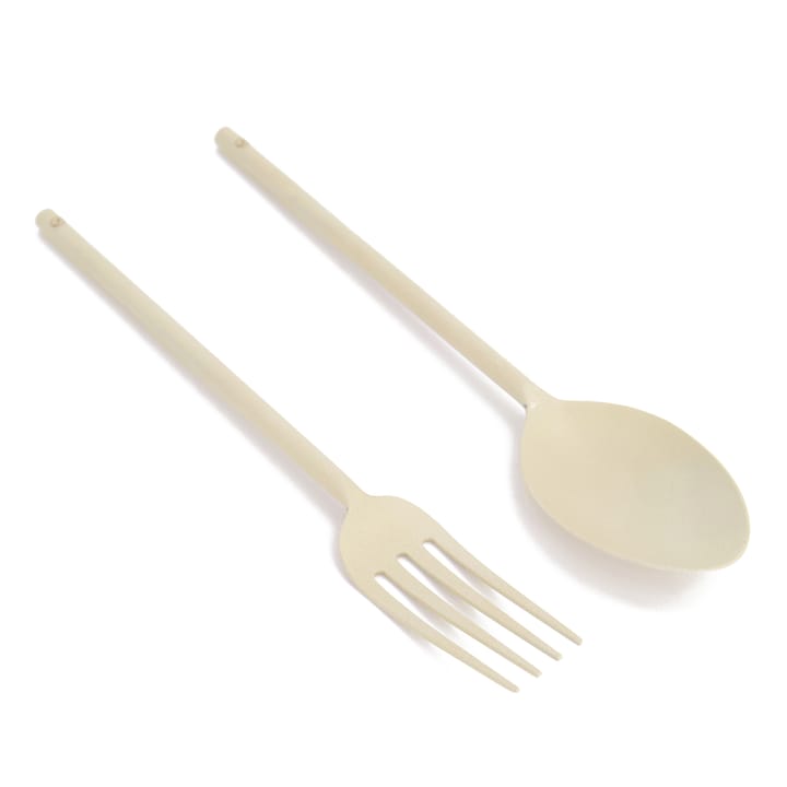 Couverts à salade Ernst métal, Beige ERNST