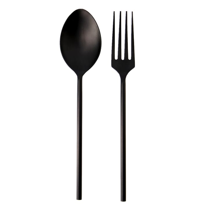 Couverts à salade Ernst métal, Noir ERNST