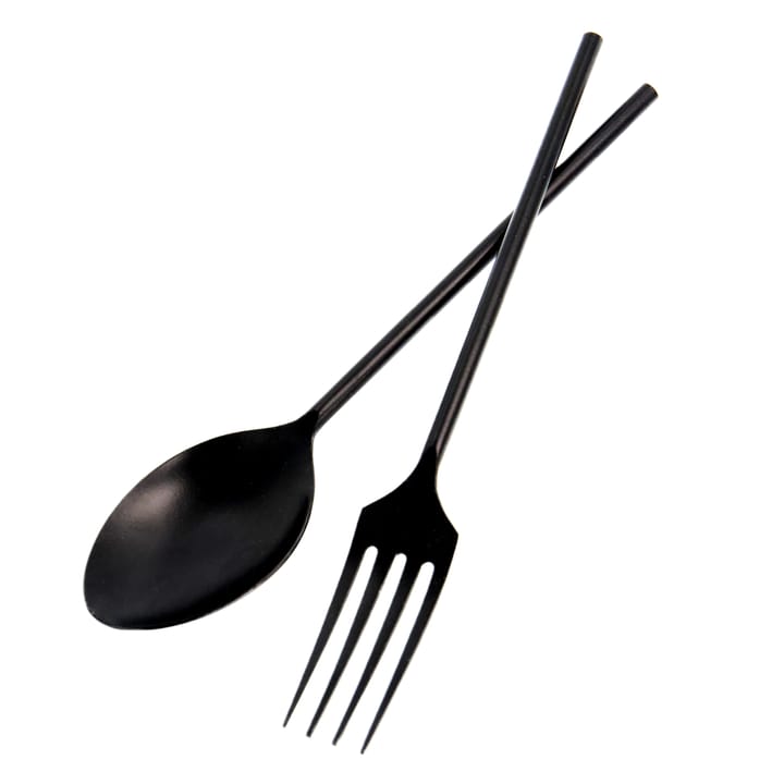 Couverts à salade Ernst métal, Noir ERNST