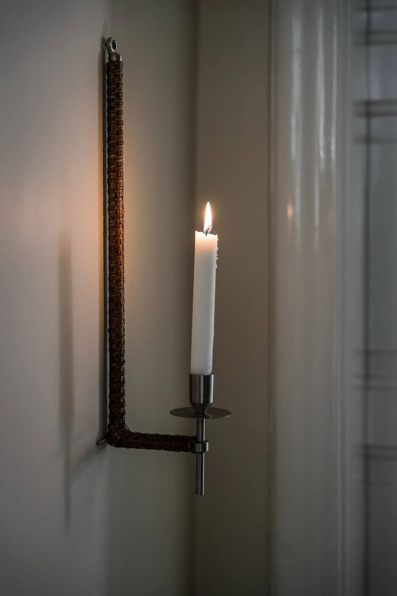 Ernst applique murale tressée, Acier brossé, 47 cm ERNST