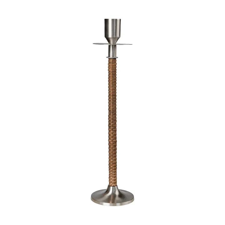 Ernst bougeoir tressé - Acier brossé, Ø8x30 cm - ERNST