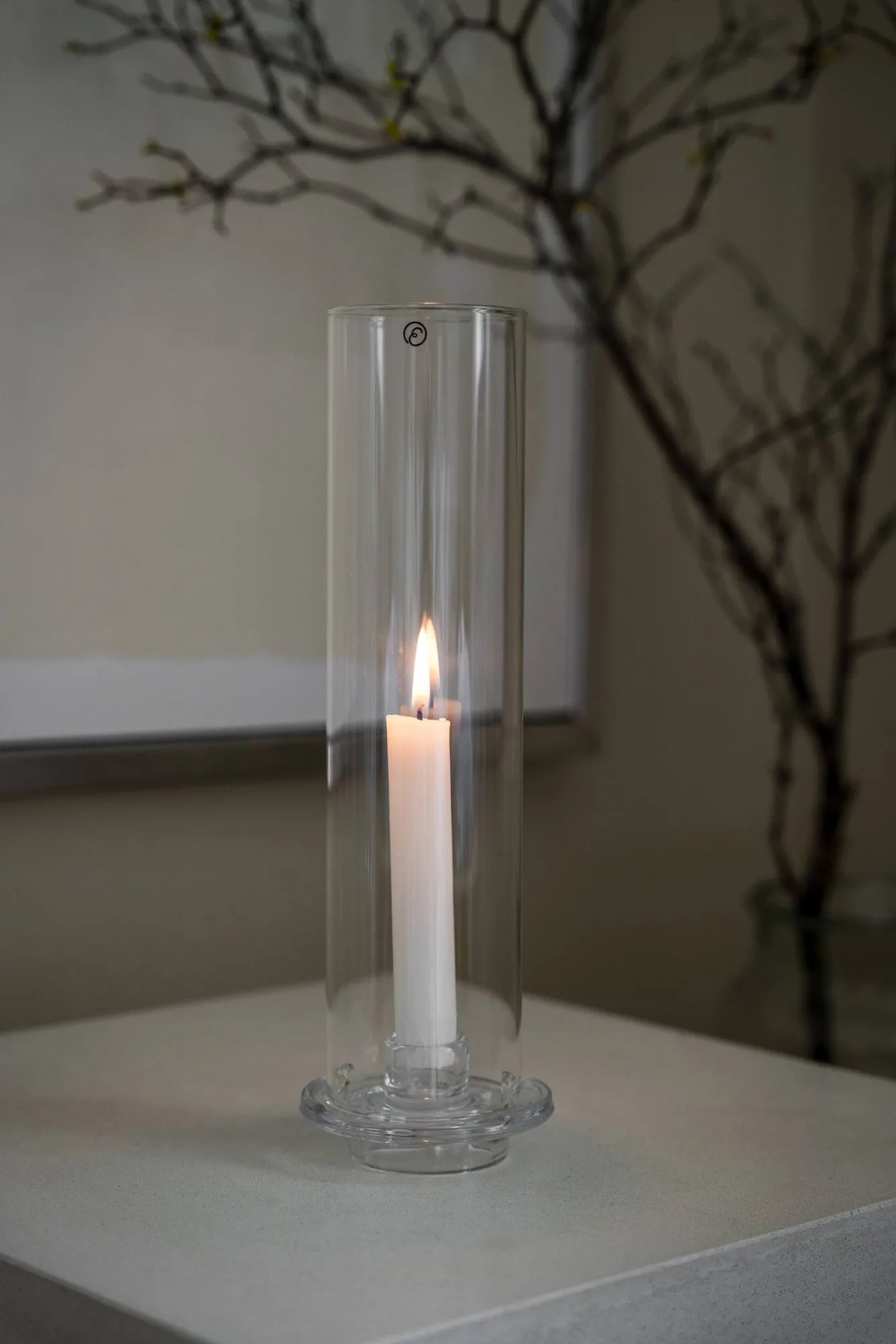 Ernst photophore pour bougie chandelier, Verre, Ø9x27,5 cm ERNST