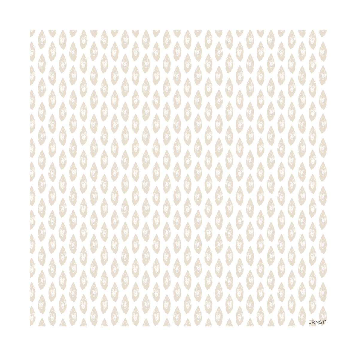 ERNST Ernst serviette amande 33x33 cm lot de 20 Blanc-beige
