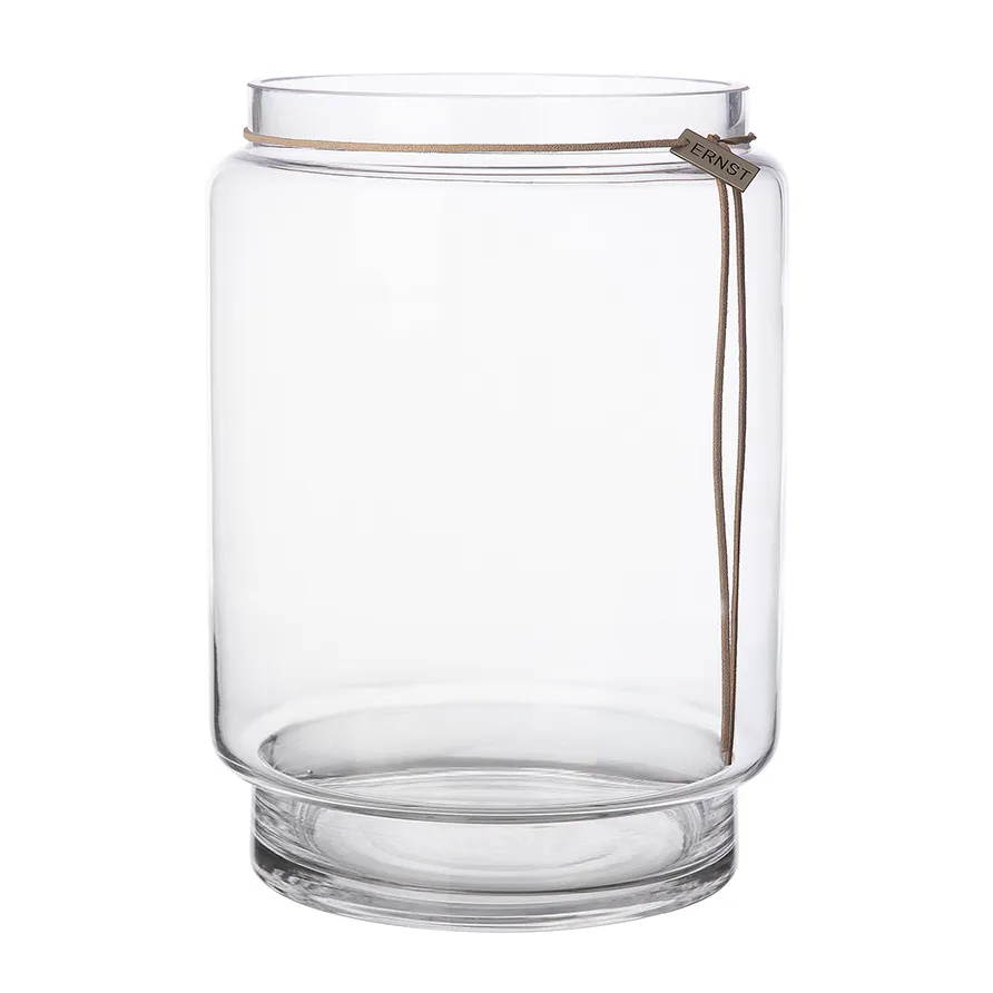 Ernst Vase en verre cylindre transparent, Ø8 cm ERNST